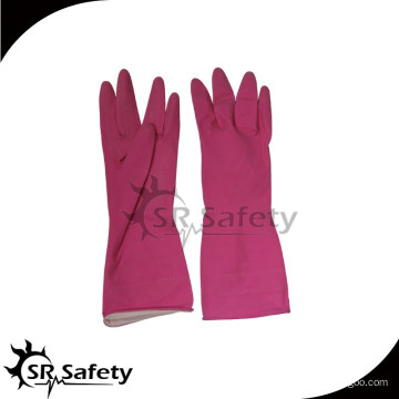 SRSAFETY gant de lavage de latex coloré en latex